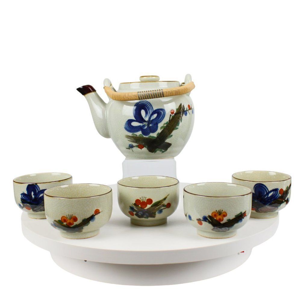 Japanese Tea Set Otagiri Traditional Mid Century Modern Vintage 70s or 80s